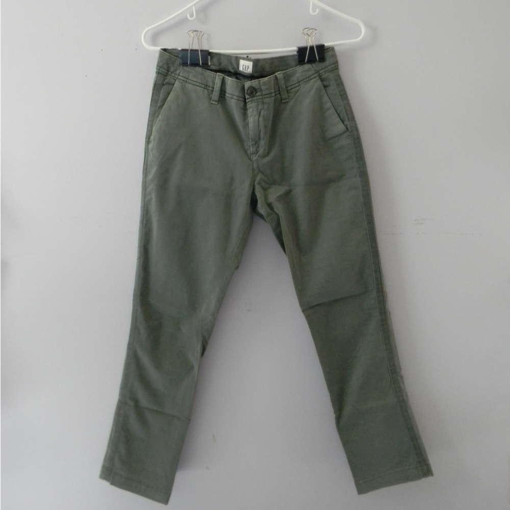GAP army green girlfriend chino pants